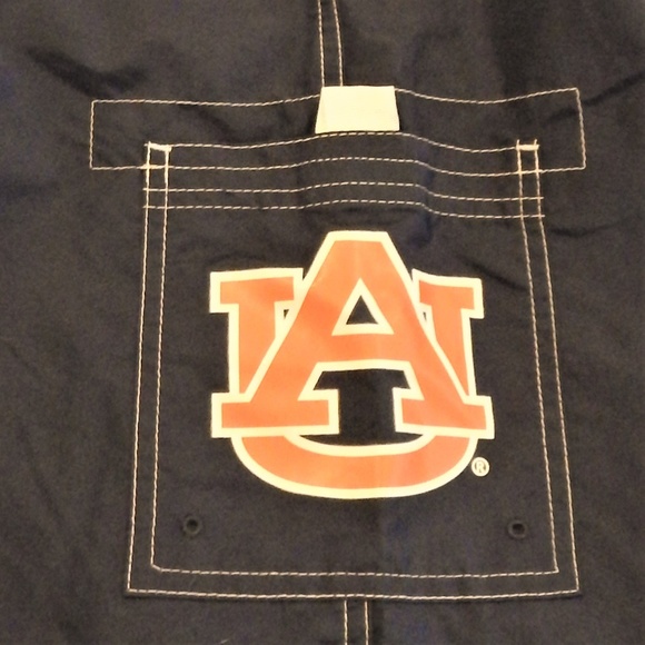 Board shorts Auburn College Men L NWT Blue orange - Picture 2 of 4